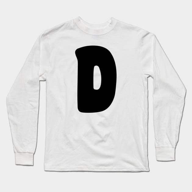 Letter D Long Sleeve T-Shirt by Xtian Dela ✅